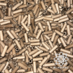 (C130) Paper Tube 61x65x130 + Plugs - Industrial Equipment by Blast-Tec