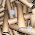 (C80) Paper Tube 42x46x100mm + Plugs - Industrial Equipment by Blast-Tec
