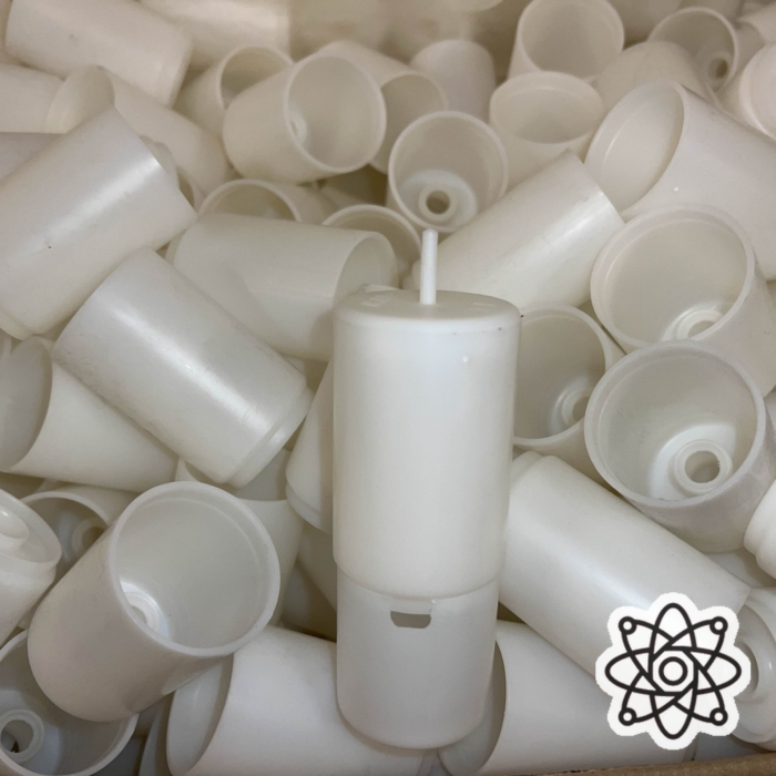 (F4A) 2″ Plastic Cylinder Shell - Industrial Equipment by Blast-Tec