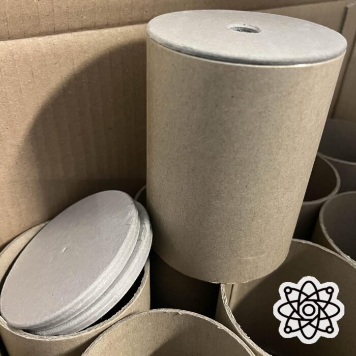 (C380) Paper Tube 90x94x125mm + Plugs - Industrial Equipment by Blast-Tec