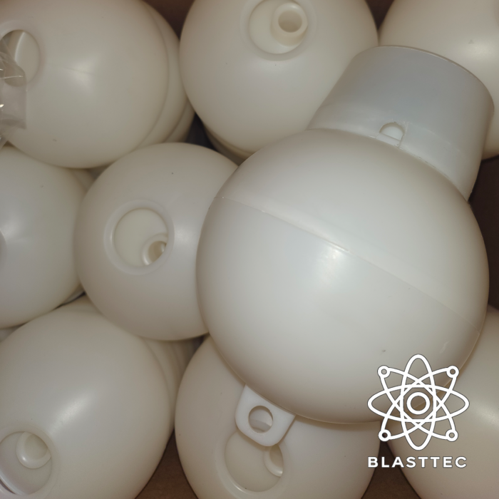 (F150) 6″ Plastic Ball Shell - Industrial Equipment by Blast-Tec