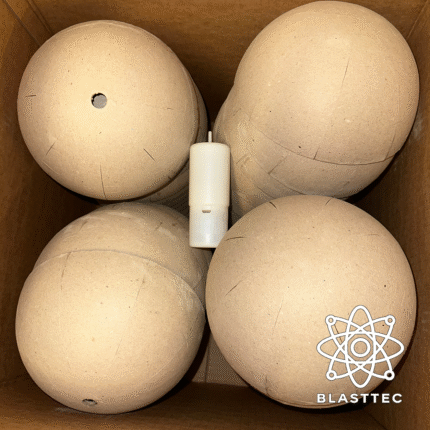 8″ Paper Hemisphere Set - Industrial Equipment by Blast-Tec